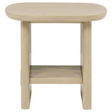 Kailani Beige Oak 3-piece Coastal Coffee and End Table Set - Ornate Home