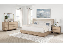 Kailani Beige Oak  4-piece California King Bedroom Set - Ornate Home