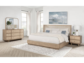 Kailani Beige Oak  4-piece California King Bedroom Set - Ornate Home