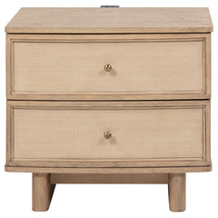 Kailani Beige Oak  4-piece California King Bedroom Set - Ornate Home
