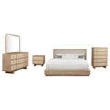 Kailani Beige Oak 5-piece California King Bedroom Set - Ornate Home