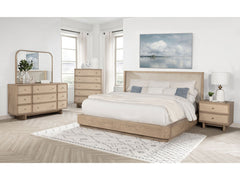 Kailani Beige Oak 5-piece Queen Bedroom Set - Ornate Home