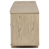 Kailani Beige Oak 79-inch 4-door Cane TV Stand Media Console - Ornate Home