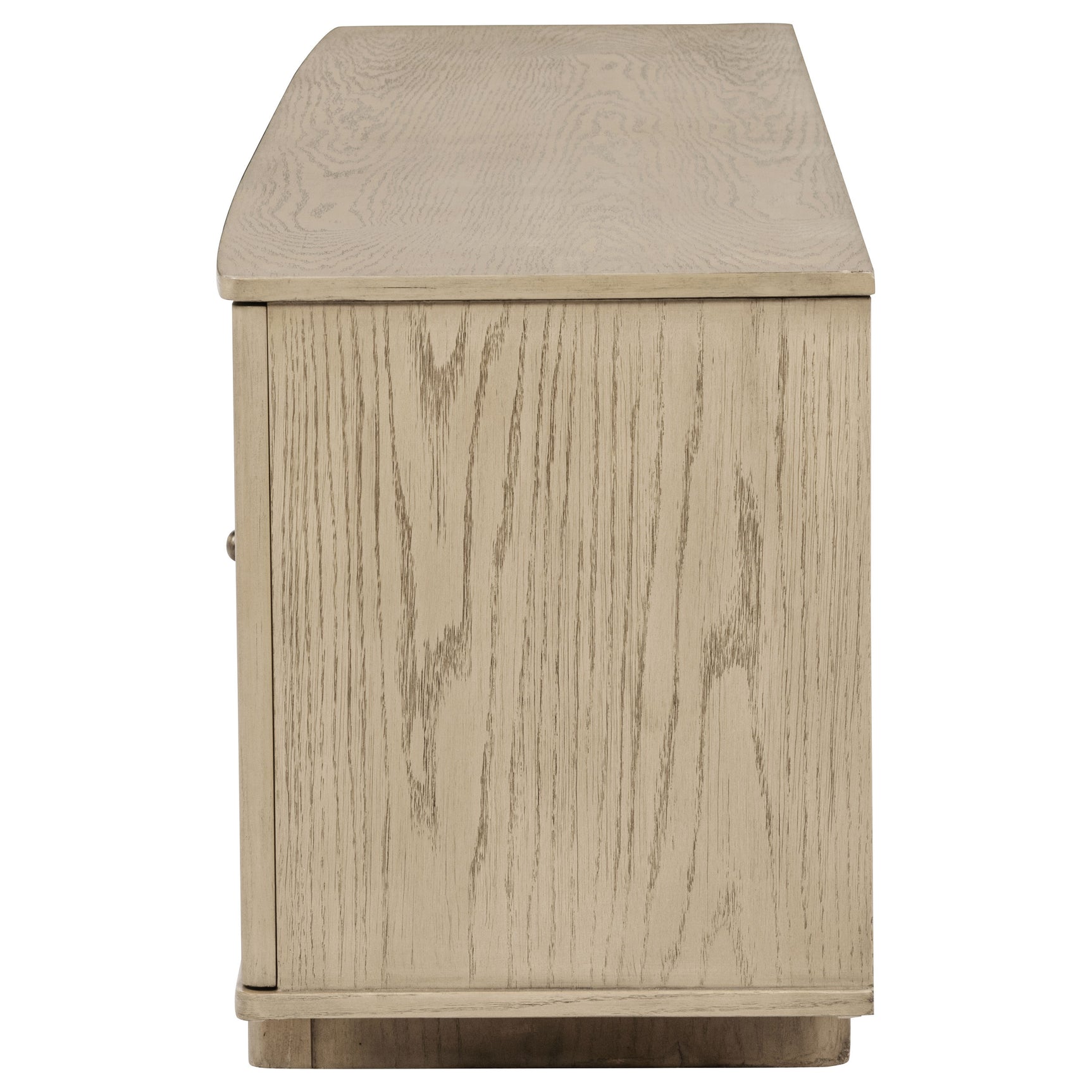 Kailani Beige Oak 79-inch 4-door Cane TV Stand Media Console - Ornate Home