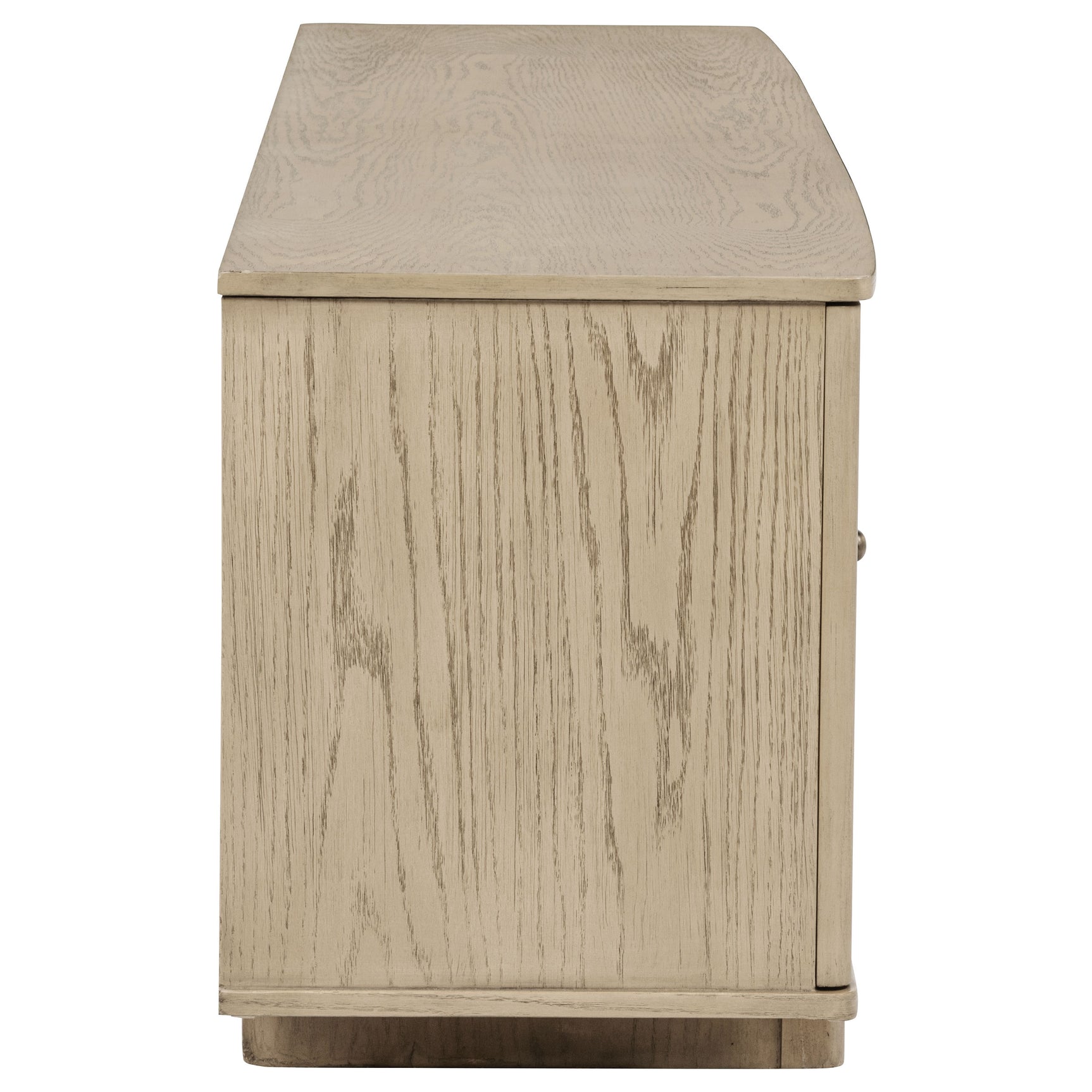 Kailani Beige Oak 79-inch 4-door Cane TV Stand Media Console - Ornate Home
