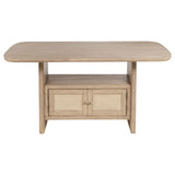 Kailani Beige Oak 8-piece Counter Height Dining Room Set - Ornate Home