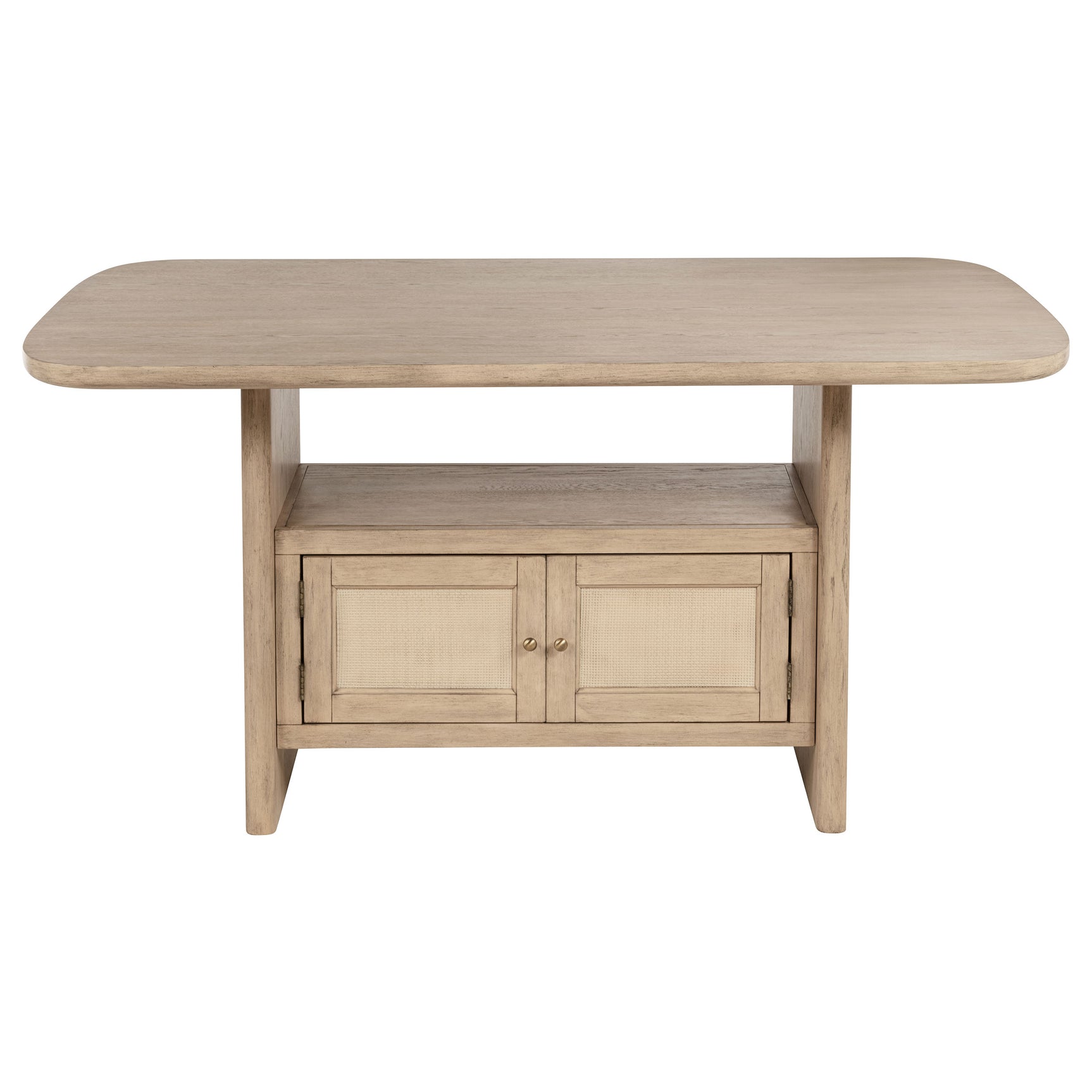 Kailani Beige Oak 8-piece Counter Height Dining Room Set - Ornate Home