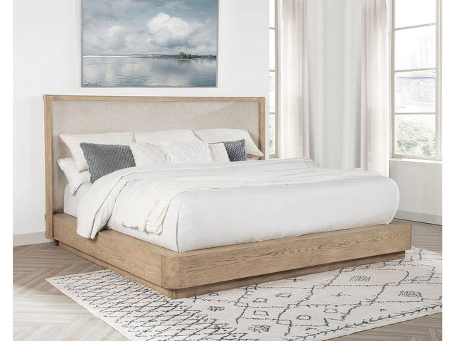 Kailani Beige Oak California King Panel Bed - Ornate Home