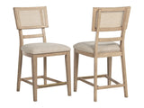 Kailani Beige Oak Counter Height Chair (Set of 2) - Ornate Home