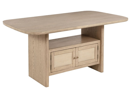 Kailani Beige Oak Counter Height Dining Table - Ornate Home