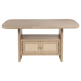 Kailani Beige Oak Counter Height Dining Table - Ornate Home