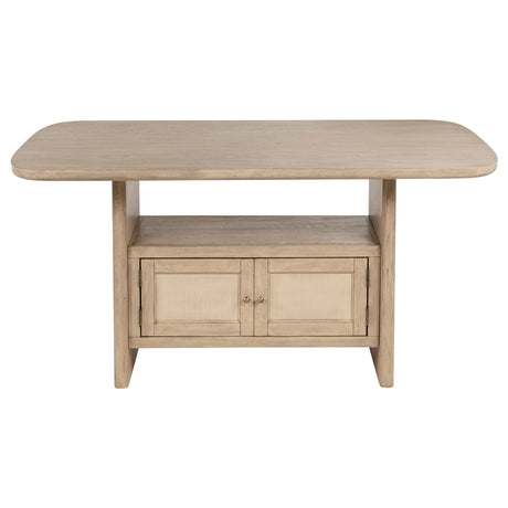 Kailani Beige Oak Counter Height Dining Table - Ornate Home
