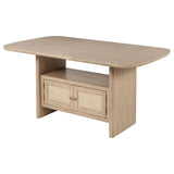 Kailani Beige Oak Counter Height Dining Table - Ornate Home