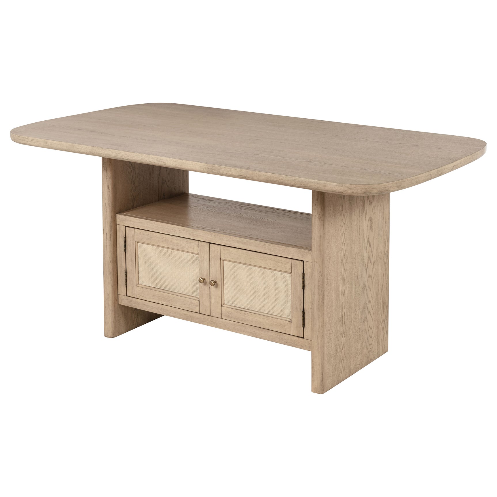 Kailani Beige Oak Counter Height Dining Table - Ornate Home