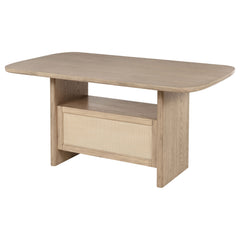 Kailani Beige Oak Counter Height Dining Table - Ornate Home