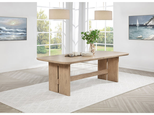 Kailani Beige Oak Dining Room Table - Ornate Home