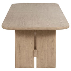 Kailani Beige Oak Dining Room Table - Ornate Home