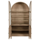 Kailani Beige Oak Display Cabinet - Ornate Home