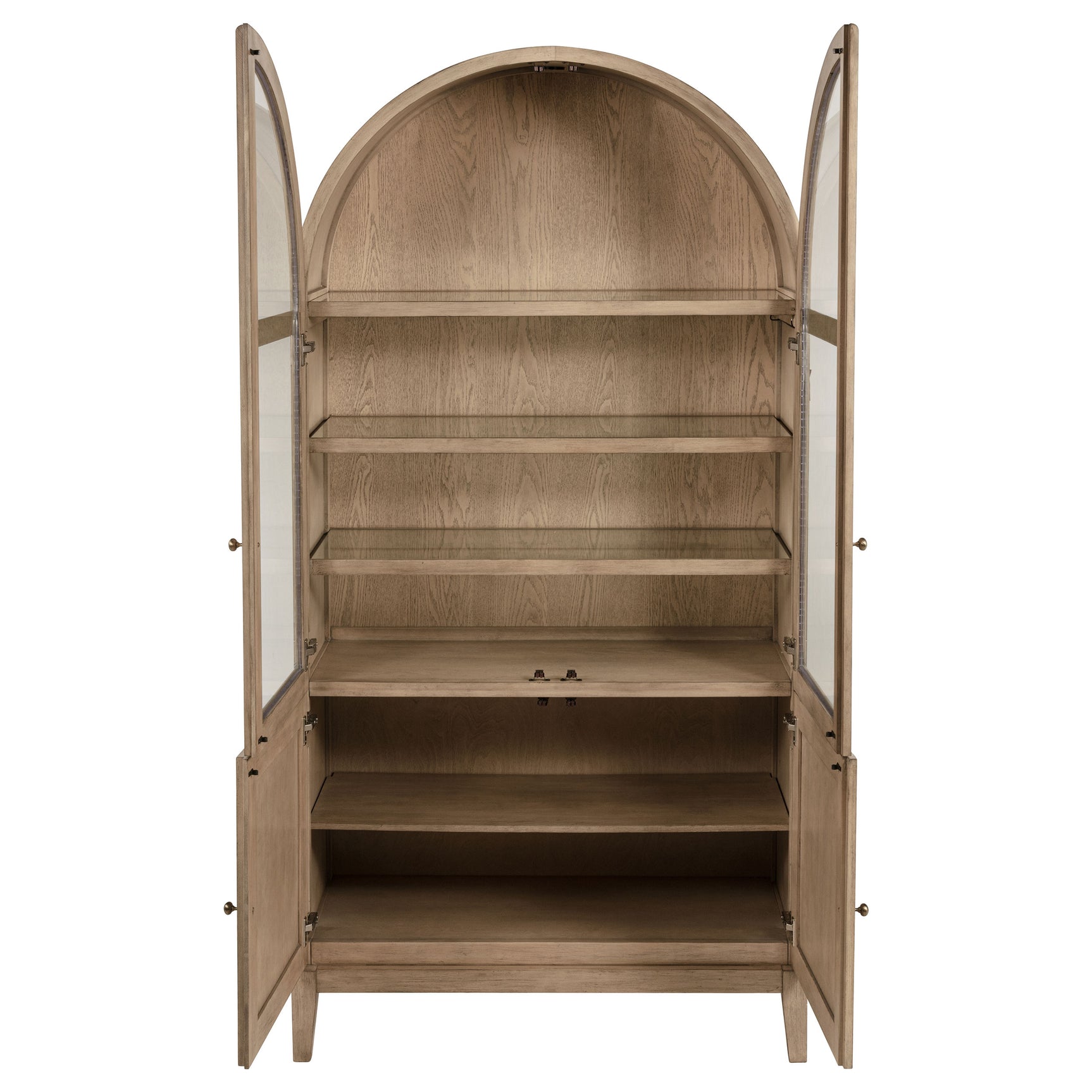 Kailani Beige Oak Display Cabinet - Ornate Home