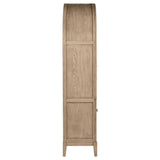Kailani Beige Oak Display Cabinet - Ornate Home