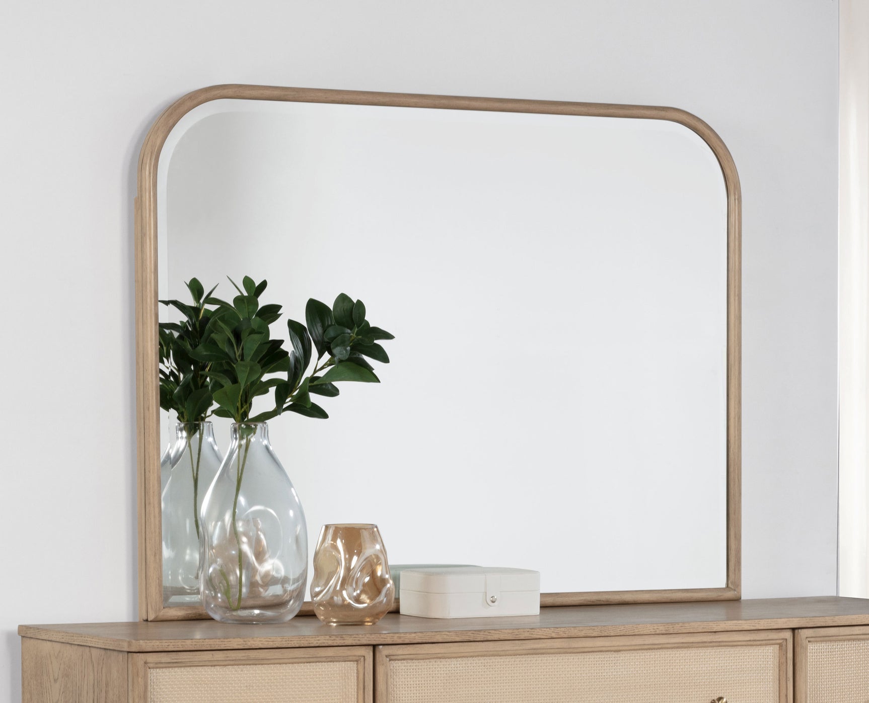 Kailani Beige Oak Dresser Mirror - Ornate Home