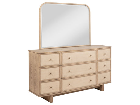 Kailani Beige Oak Dresser and Mirror - Ornate Home