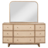 Kailani Beige Oak Dresser and Mirror - Ornate Home