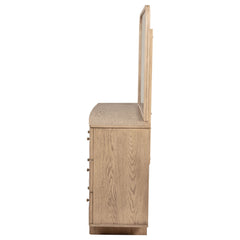 Kailani Beige Oak Dresser and Mirror - Ornate Home