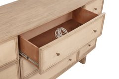 Kailani Beige Oak Dresser and Mirror - Ornate Home