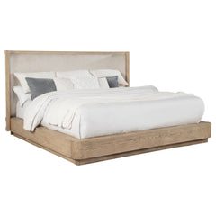Kailani Beige Oak Eastern King Panel Bed - Ornate Home