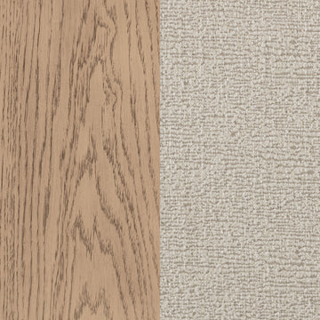 Kailani Beige Oak Eastern King Panel Bed - Ornate Home