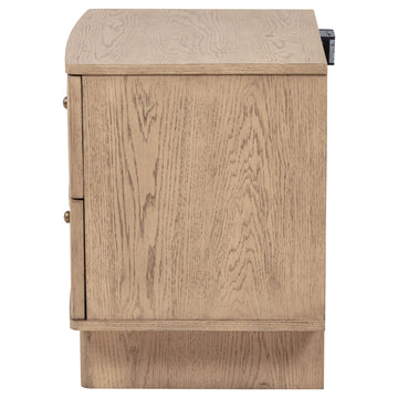 Kailani Beige Oak Nightstand - Ornate Home