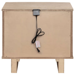 Kailani Beige Oak Nightstand - Ornate Home