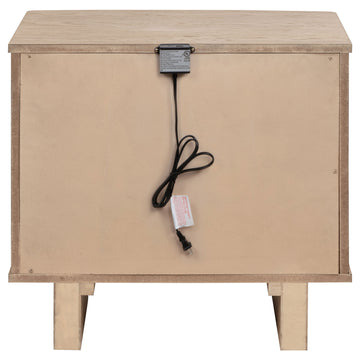 Kailani Beige Oak Nightstand - Ornate Home