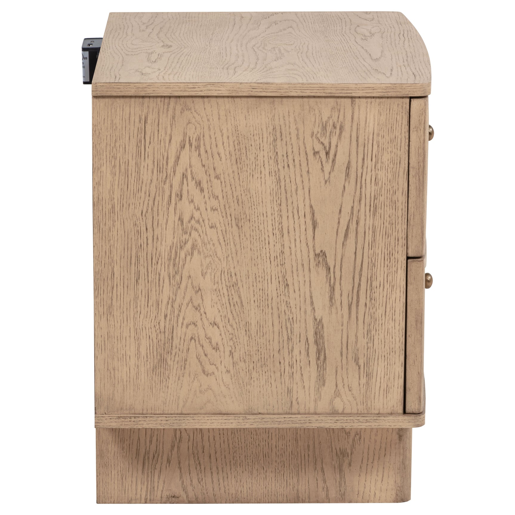 Kailani Beige Oak Nightstand - Ornate Home