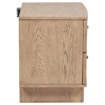 Kailani Beige Oak Nightstand - Ornate Home