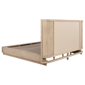 Kailani Beige Oak  Queen Panel Bed - Ornate Home