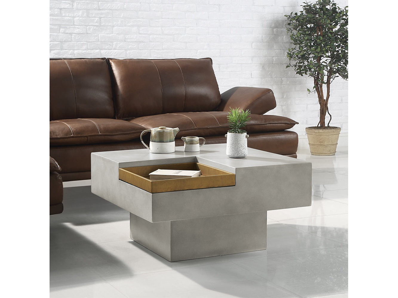 Kailano Gray Coffee Table - Ornate Home