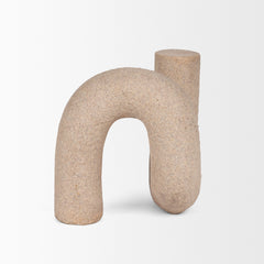 Kailas Beige Resin Textured Sandstone Decorative Object - Ornate Home