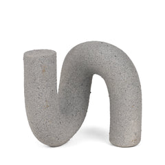 Kailas Gray Resin Textured Concrete Decorative Object - Ornate Home
