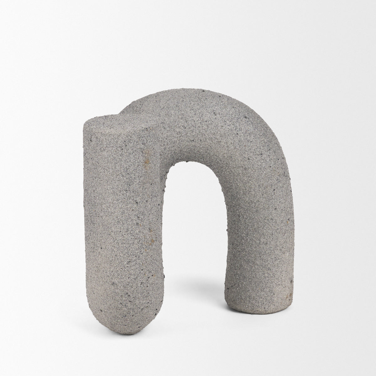 Kailas Gray Resin Textured Concrete Decorative Object - Ornate Home