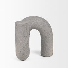 Kailas Gray Resin Textured Concrete Decorative Object - Ornate Home