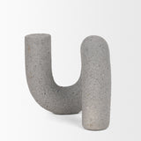 Kailas Gray Resin Textured Concrete Decorative Object - Ornate Home