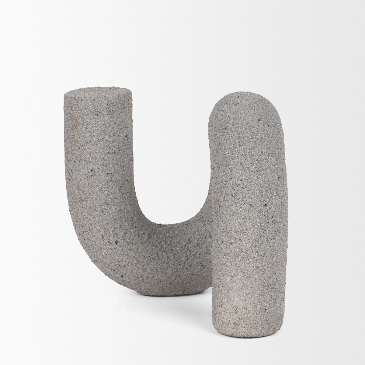 Kailas Gray Resin Textured Concrete Decorative Object - Ornate Home