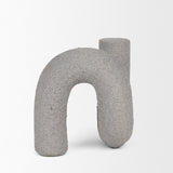 Kailas Gray Resin Textured Concrete Decorative Object - Ornate Home
