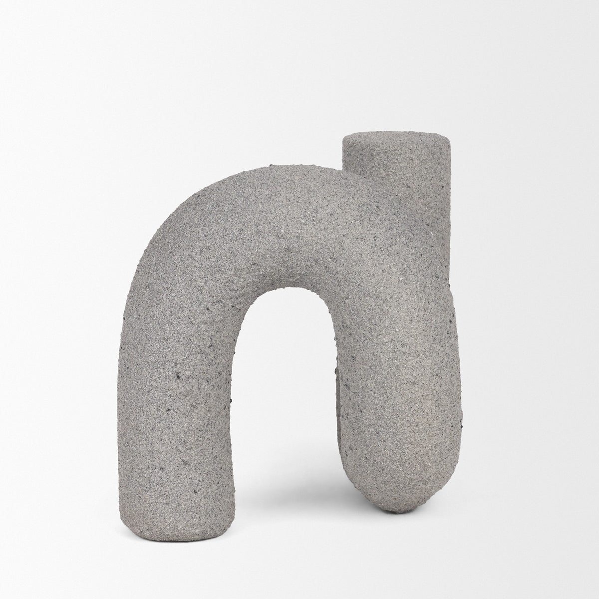 Kailas Gray Resin Textured Concrete Decorative Object - Ornate Home