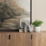 Kailas Gray Resin Textured Concrete Decorative Object - Ornate Home