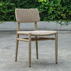 Kailua Gray Outdoor Wicker Dining Chair - Ornate Home