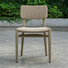 Kailua Gray Outdoor Wicker Dining Chair - Ornate Home