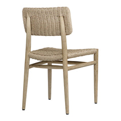 Kailua Gray Outdoor Wicker Dining Chair - Ornate Home